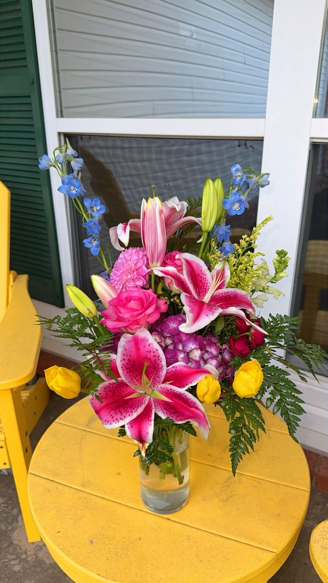A fresh bridal bouquet