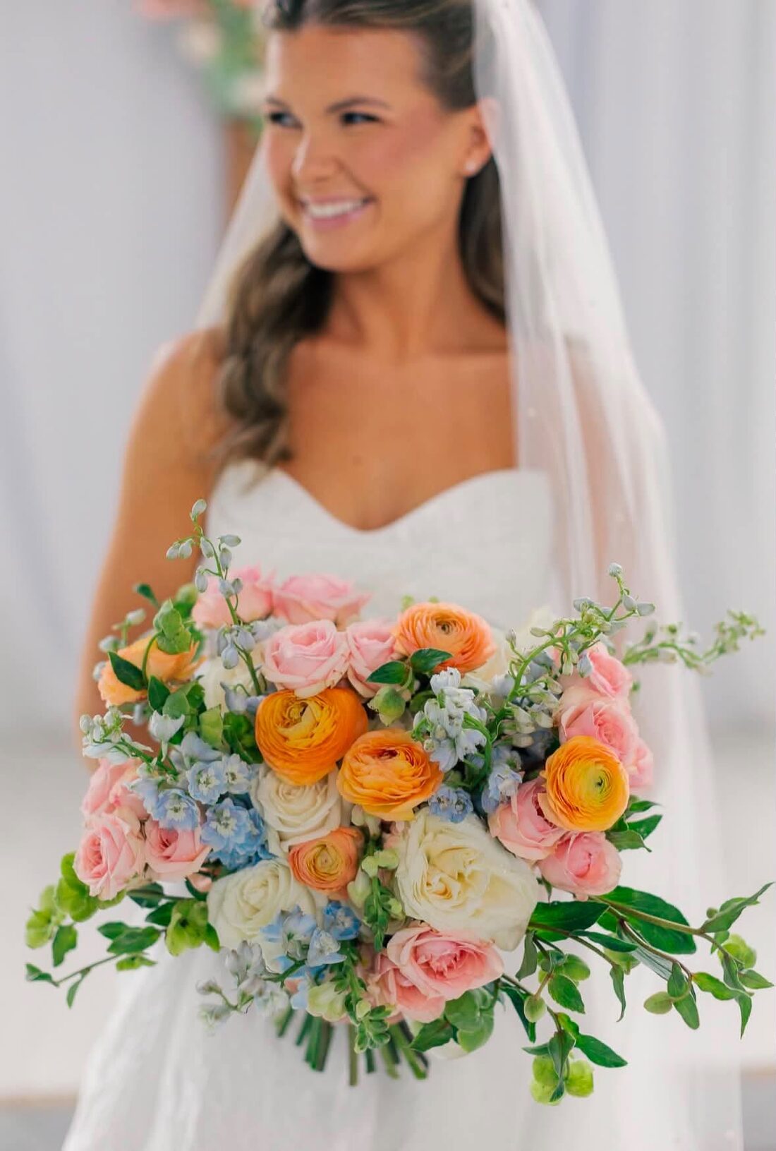 A fresh flower bouquet